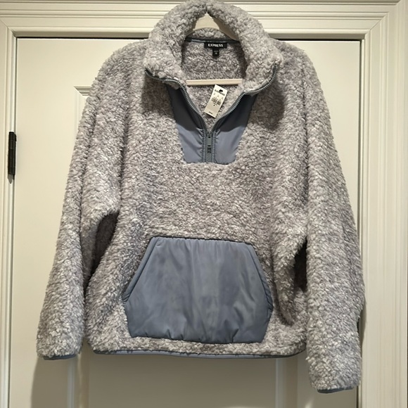EXPRESS Half Zip Pullover - Picture 1 of 12